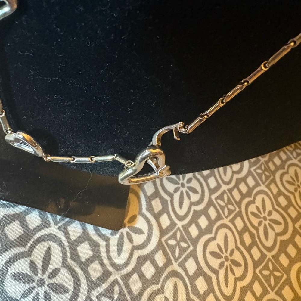 Elegant CHIMENTO 18k White Gold Heart Necklace - Picture 5 of 13